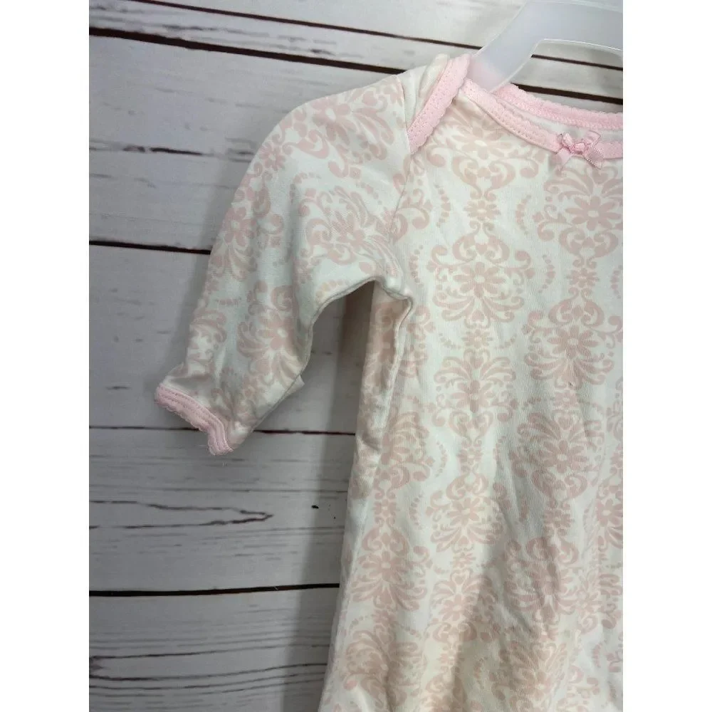 Little‎ Me 0-3 Months Pink Patterned Infant Girl's Sleep Gown